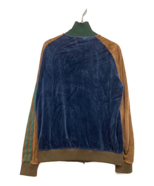 FRED PERRY（フレッドペリー）FRED PERRY (フレッドペリー) ベロアジャケット ネイビー×ブラウン サイズ:Mの古着・服飾アイテム