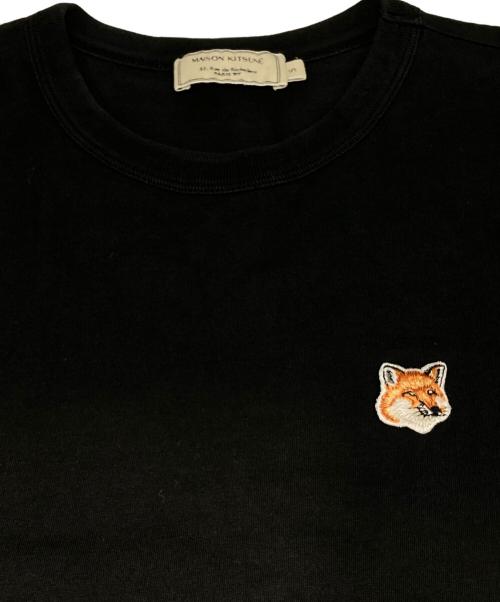 maison kitsune（メゾンキツネ）MAISON KITSUNE (メゾンキツネ) FOX HEAD PATCH CLASSIC ブラック サイズ:Sの古着・服飾アイテム