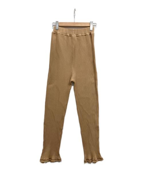 BASERANGE（ベースレンジ）BASERANGE (ベースレンジ) リブスウェットパンツ ベージュ サイズ:XXSの古着・服飾アイテム