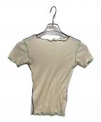 BASERANGEベースレンジ）の古着「VEIN TEE COTTON RIB /S」｜アイボリー