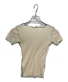 BASERANGE（ベースレンジ）の古着「VEIN TEE COTTON RIB /S」｜アイボリー