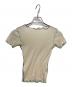 BASERANGE（ベースレンジ）の古着「VEIN TEE COTTON RIB /S」｜アイボリー