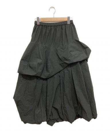 新品未使用　ENFÖLD エンフォルド　JAGGED SKIRT ブラック38 中古・古着通販】ENFOLD (エンフォルド) SOLID WAVE TUCK SKIRT