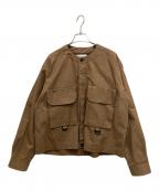 UNFILアンフィル）の古着「egyptian cotton-twill fishing」｜ベージュ