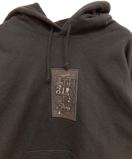 BlackEyePatch（ブラックアイパッチ）BlackEyePatch (ブラックアイパッチ) 取扱注意刺繍プルオーバーパーカー ブラック サイズ:Lの古着・服飾アイテム