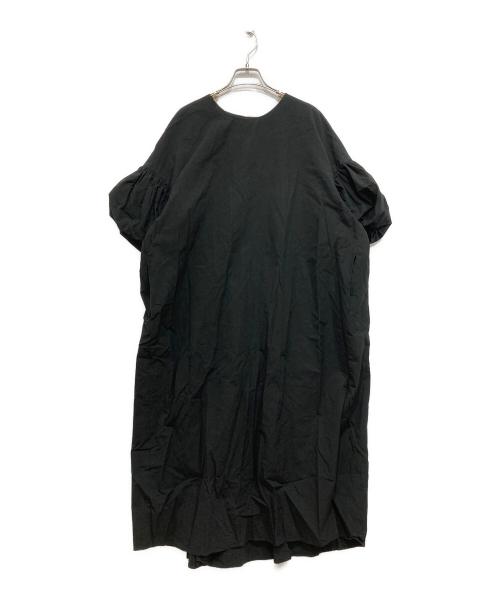 ENFOLD（エンフォルド）ENFOLD (エンフォルド) Washed COバルーンスリーブDRESS ブラック サイズ:36 (S)の古着・服飾アイテム