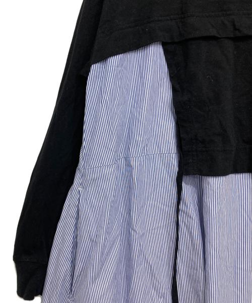 nagonstans（ナゴンスタンス）nagonstans (ナゴンスタンス) CUT COMBI DRESS ブルー サイズ:Sの古着・服飾アイテム