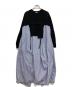 nagonstans（ナゴンスタンス）の古着「CUT COMBI DRESS」｜ブルー