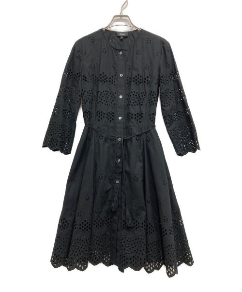 theory（セオリー）theory (セオリー) カッティングワンピース ブラックの古着・服飾アイテム