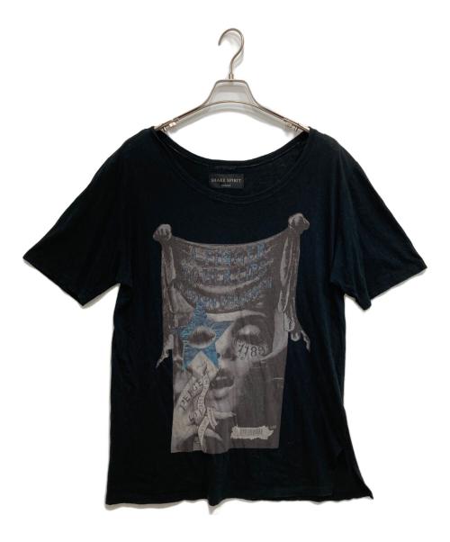 SHARE SPIRIT（シェアスピリット）SHARE SPIRIT (シェアスピリット) プリントTシャツ ブラック サイズ:Mの古着・服飾アイテム