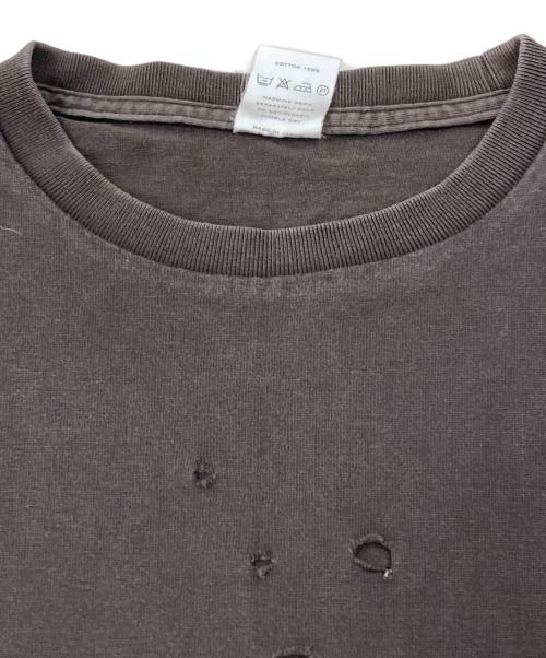 NUMBER (N)INE（ナンバーナイン）NUMBER (N)INE (ナンバーナイン) 00’sダメージ加工スカルプリントTシャツ グレー サイズ:SIZE2の古着・服飾アイテム