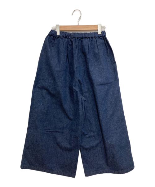 maison de soil（メゾンドソイル）maison de soil (メゾンドソイル) コットンデニムワイドパンツ インディゴ サイズ:2の古着・服飾アイテム