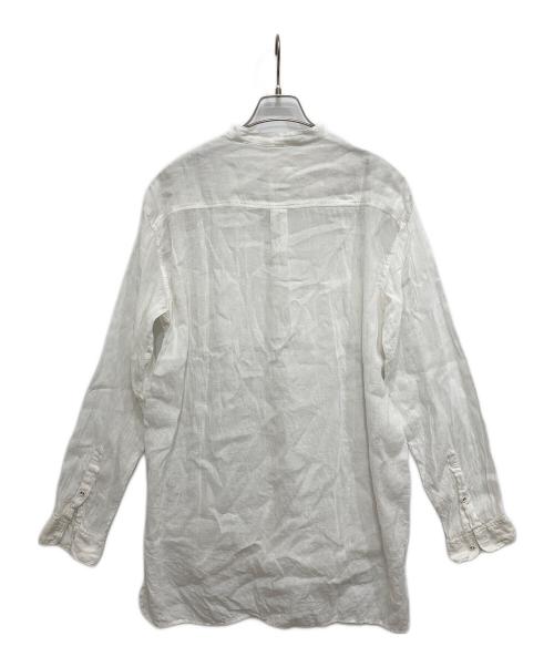 maison de soil homme（メゾンドソイルオム）maison de soil homme (メゾンドソイルオム) コットンリネンブラウス ホワイト サイズ:Mの古着・服飾アイテム