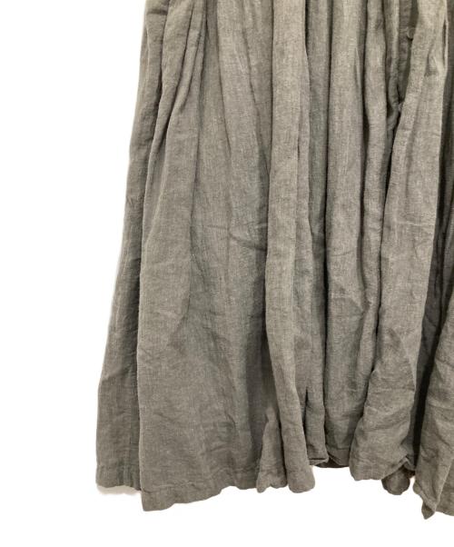 maison de soil（メゾンドソイル）maison de soil (メゾンドソイル) コットンリネンワンピース グレー サイズ:2の古着・服飾アイテム
