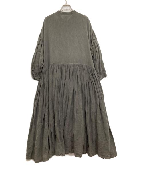 maison de soil（メゾンドソイル）maison de soil (メゾンドソイル) コットンリネンワンピース グレー サイズ:2の古着・服飾アイテム