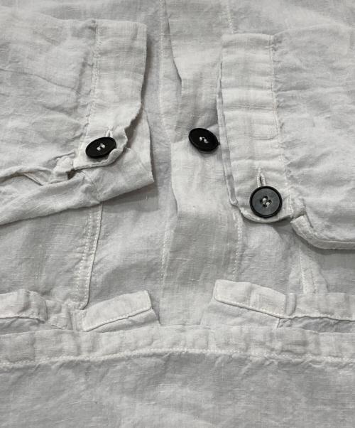 maison de soil homme（メゾンドソイルオム）maison de soil homme (メゾンドソイルオム) リネンシャツジャケット グレー サイズ:SIZE2の古着・服飾アイテム