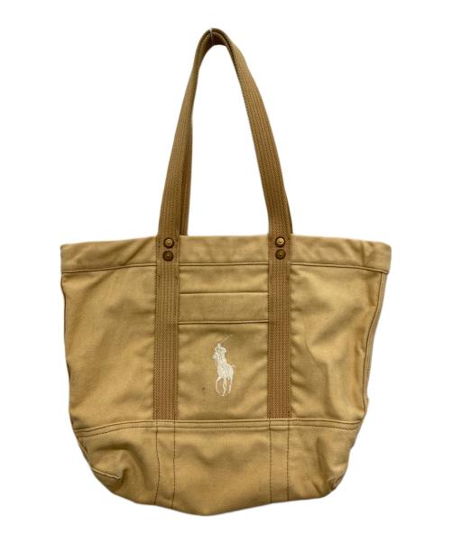 POLO RALPH LAUREN（ポロ・ラルフローレン）POLO RALPH LAUREN (ポロ・ラルフローレン) トートバッグ ベージュの古着・服飾アイテム