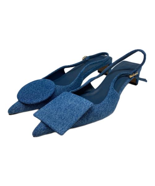 jacquemus（ジャックムス）JACQUEMUS (ジャックムス) Les Duelo/スリングバックパンプス インディゴ サイズ:SIZE37の古着・服飾アイテム