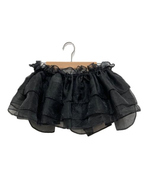 BELPER（ベルパー）BELPER (ベルパー) FRILLS BELT BAG/チュールミニスカート ブラック サイズ:FREEの古着・服飾アイテム