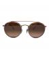 中古・古着 RAY-BAN (レイバン) ROUND DOUBLE BRIDGE ピンクゴールド サイズ:51□22 145：9000円