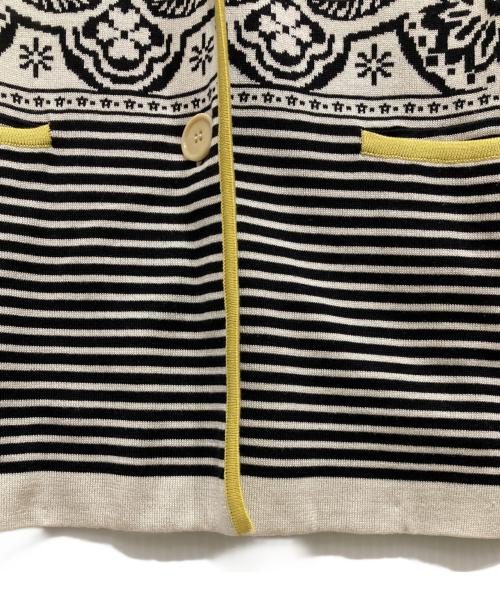 ETRO（エトロ）ETRO (エトロ) テーラードニットジャケット ベージュ サイズ:48の古着・服飾アイテム