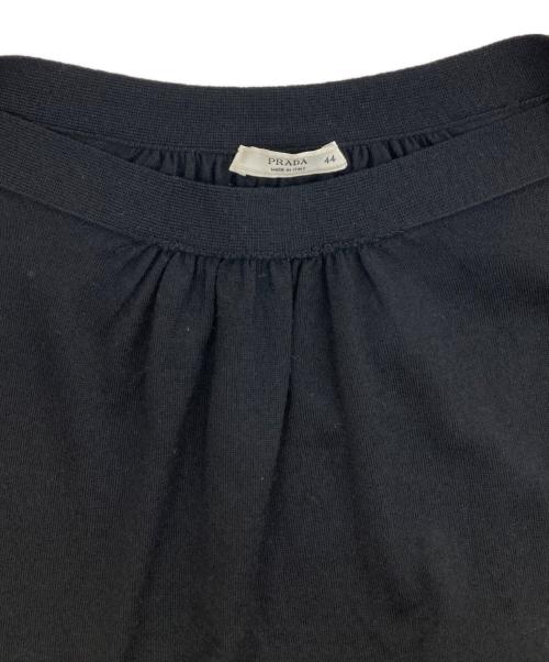 PRADA（プラダ）PRADA (プラダ) ウールノースリーブニット ブラック サイズ:44の古着・服飾アイテム
