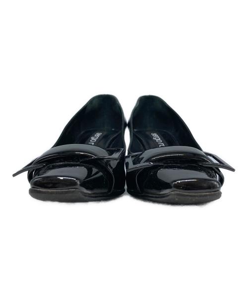 sergio rossi（セルジオロッシ）sergio rossi (セルジオロッシ) sr TWENTY エナメルパンプス ブラック サイズ:SIZE 38 1/2の古着・服飾アイテム
