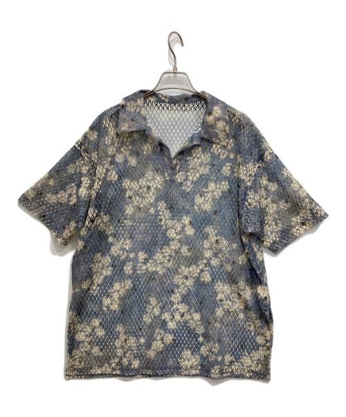 Ameri（アメリ）Ameri (アメリ) KEITA MARUYAMA (ケイタマルヤマ) ポロシャツ ブルー サイズ:Freeの古着・服飾アイテム
