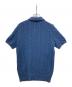 POLO RALPH LAUREN (ポロ・ラルフローレン) 半袖ケーブルニットポロシャツ ブルー サイズ:XS：10000円