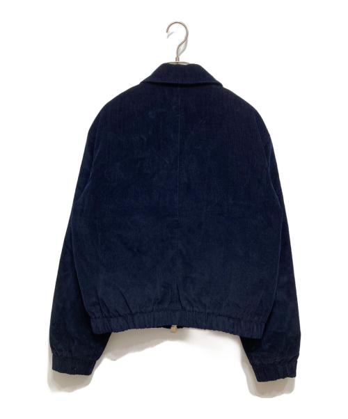 ami（アミ）ami (アミ) 胸ロゴコーデュロイボンバージャケット ネイビー サイズ:Mの古着・服飾アイテム