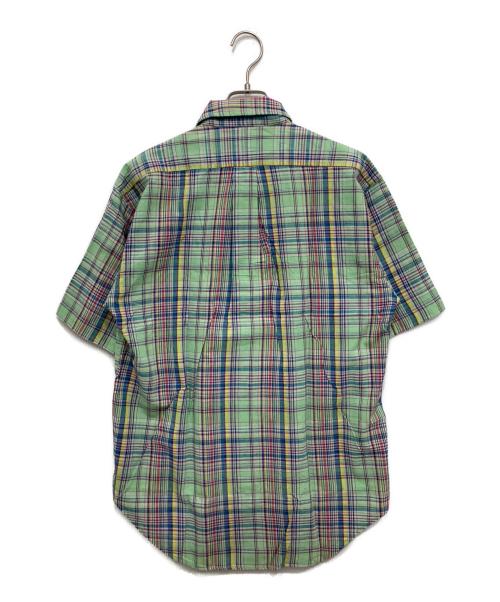 POLO RALPH LAUREN（ポロ・ラルフローレン）POLO RALPH LAUREN (ポロ・ラルフローレン) 半袖チェックシャツ グリーン サイズ:Lの古着・服飾アイテム