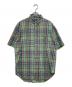 POLO RALPH LAUREN（ポロ・ラルフローレン）の古着「半袖チェックシャツ」｜グリーン