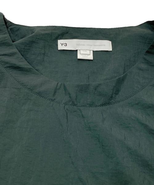 Y-3（ワイスリー）Y-3 (ワイスリー) M CH3 FEATHER NYLON LS TEE グリーン サイズ:Lの古着・服飾アイテム