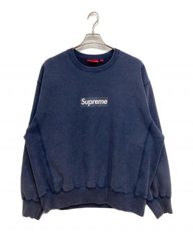 supreme 25ss BOXロゴスウェット　ターコイズブルー、ブルー美品中古 中古・古着通販】Supreme (シュプリーム) washed box logo crewneck