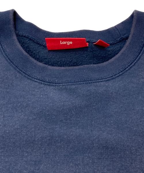SUPREME（シュプリーム）Supreme (シュプリーム) washed box logo crewneck ネイビー サイズ:Lの古着・服飾アイテム