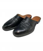 HENDER SCHEMEエンダースキーマ）の古着「レザーミュール」｜ブラック