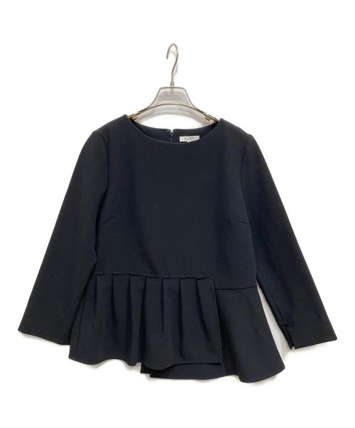 PLST（プラステ）PLST (プラステ) ティアードブラウスパンツセットアップ ネイビー サイズ:Mの古着・服飾アイテム