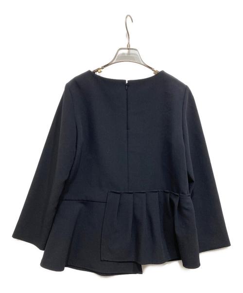 PLST（プラステ）PLST (プラステ) ティアードブラウスパンツセットアップ ネイビー サイズ:Mの古着・服飾アイテム
