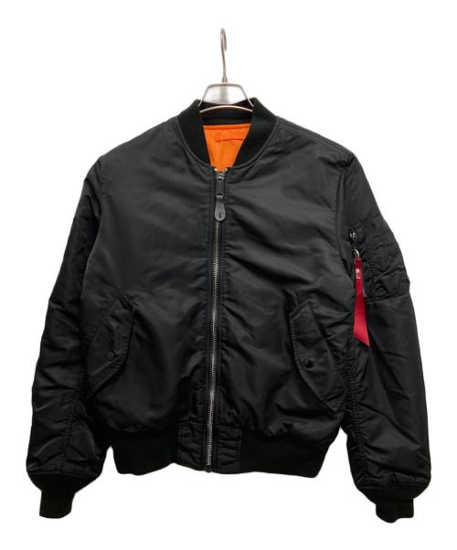 ALPHA（アルファ）ALPHA (アルファ) MA-1ジャケット ブラック サイズ:Mの古着・服飾アイテム
