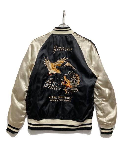 ALPHA（アルファ）ALPHA (アルファ) スカジャン ブラック サイズ:Ｍの古着・服飾アイテム