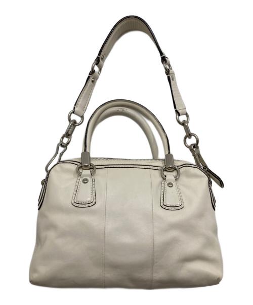 COACH（コーチ）COACH (コーチ) 2WAYバッグ ホワイトの古着・服飾アイテム