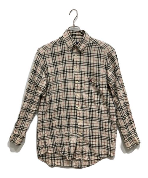 BURBERRY LONDON（バーバリーロンドン）BURBERRY LONDON (バーバリーロンドン) ノヴァチェックシャツ ベージュ サイズ:Sの古着・服飾アイテム