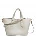 CHARLES & KEITH (チャールズアンドキース) ダブルハンドルスラウチーバッグ ホワイト：7000円