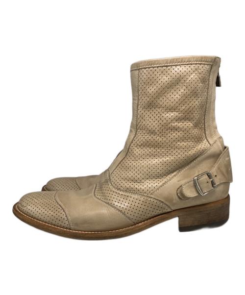 BELSTAFF（ベルスタッフ）BELSTAFF (ベルスタッフ) バックジップブーツ ベージュ サイズ:26cmの古着・服飾アイテム