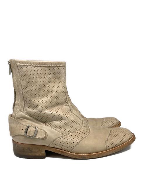 BELSTAFF（ベルスタッフ）BELSTAFF (ベルスタッフ) バックジップブーツ ベージュ サイズ:26cmの古着・服飾アイテム