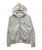 RHC Ron Herman×Championアールエイチシー ロンハーマン×チャンピオン）の古着「ダメージフルジップパーカー」｜ホワイト