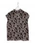 theory luxe (セオリーリュクス) 花柄ブラウス ブラック×ピンク サイズ:38 未使用品：8000円