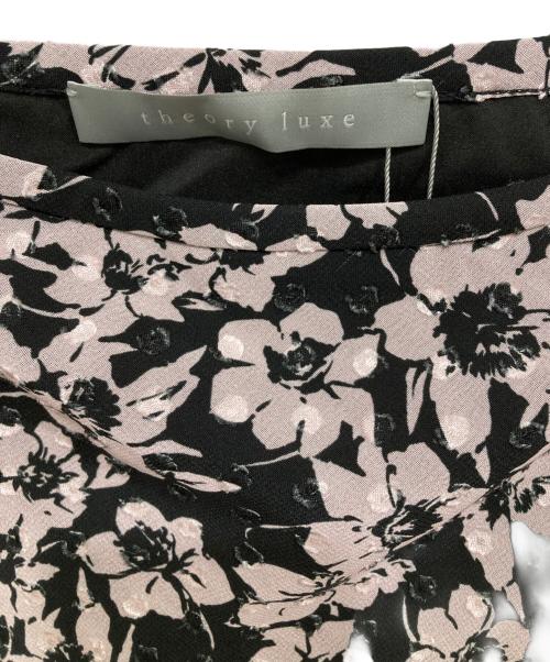 theory luxe（セオリーリュクス）theory luxe (セオリーリュクス) 花柄スカート ブラック×ピンク サイズ:40 未使用品の古着・服飾アイテム