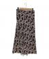 theory luxe (セオリーリュクス) 花柄スカート ブラック×ピンク サイズ:40 未使用品：8000円
