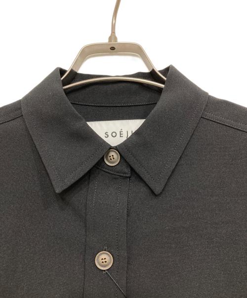 SOEJU（ソージュ）SOEJU (ソージュ) ソフトオックスシャツワンピース ブラック サイズ:M 未使用品の古着・服飾アイテム